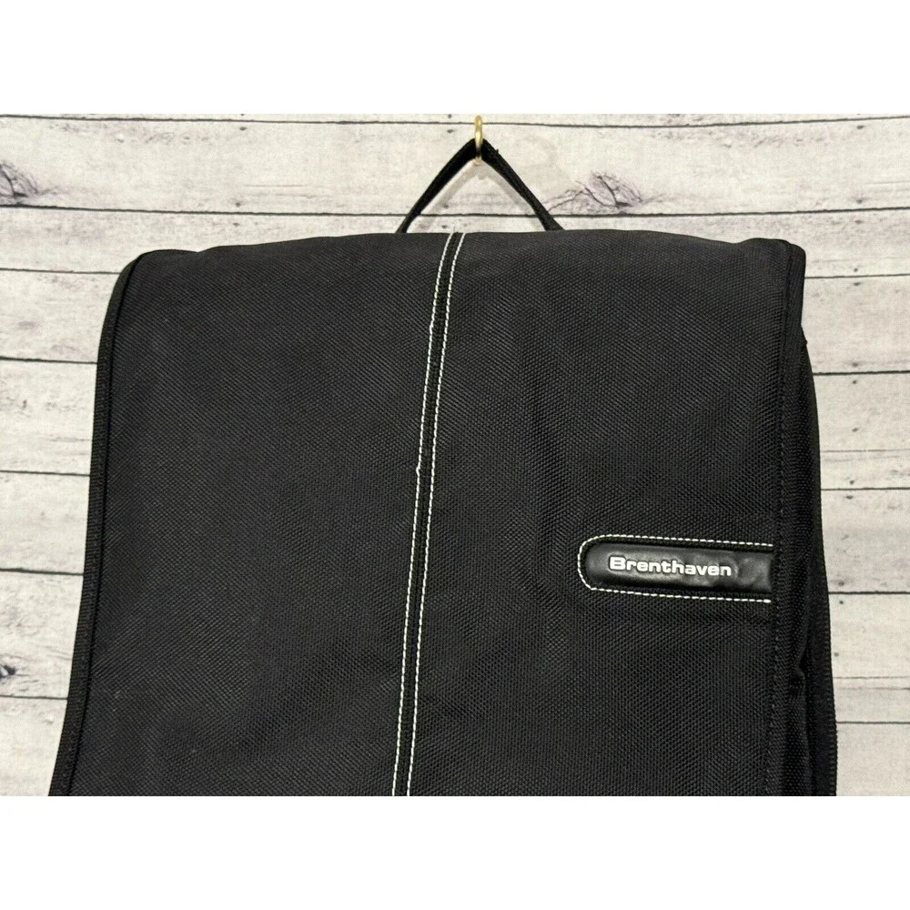 BRENTHAVEN Pro Style Slim Pack Laptop Backpack Black Water Resistant